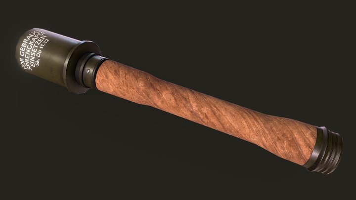 Stick Grenade 3D Model