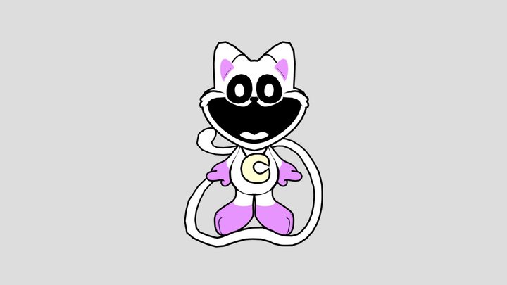 Nappycat poppy platime snow version 3D Model