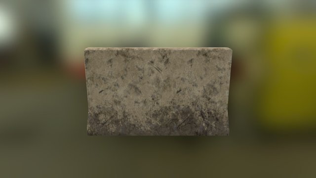 Road Block Cement 3D Model