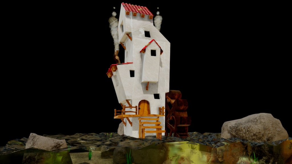Casita en el mar - 3D model by Carlos Rubio (@lurubio) [9b36ce4 ...