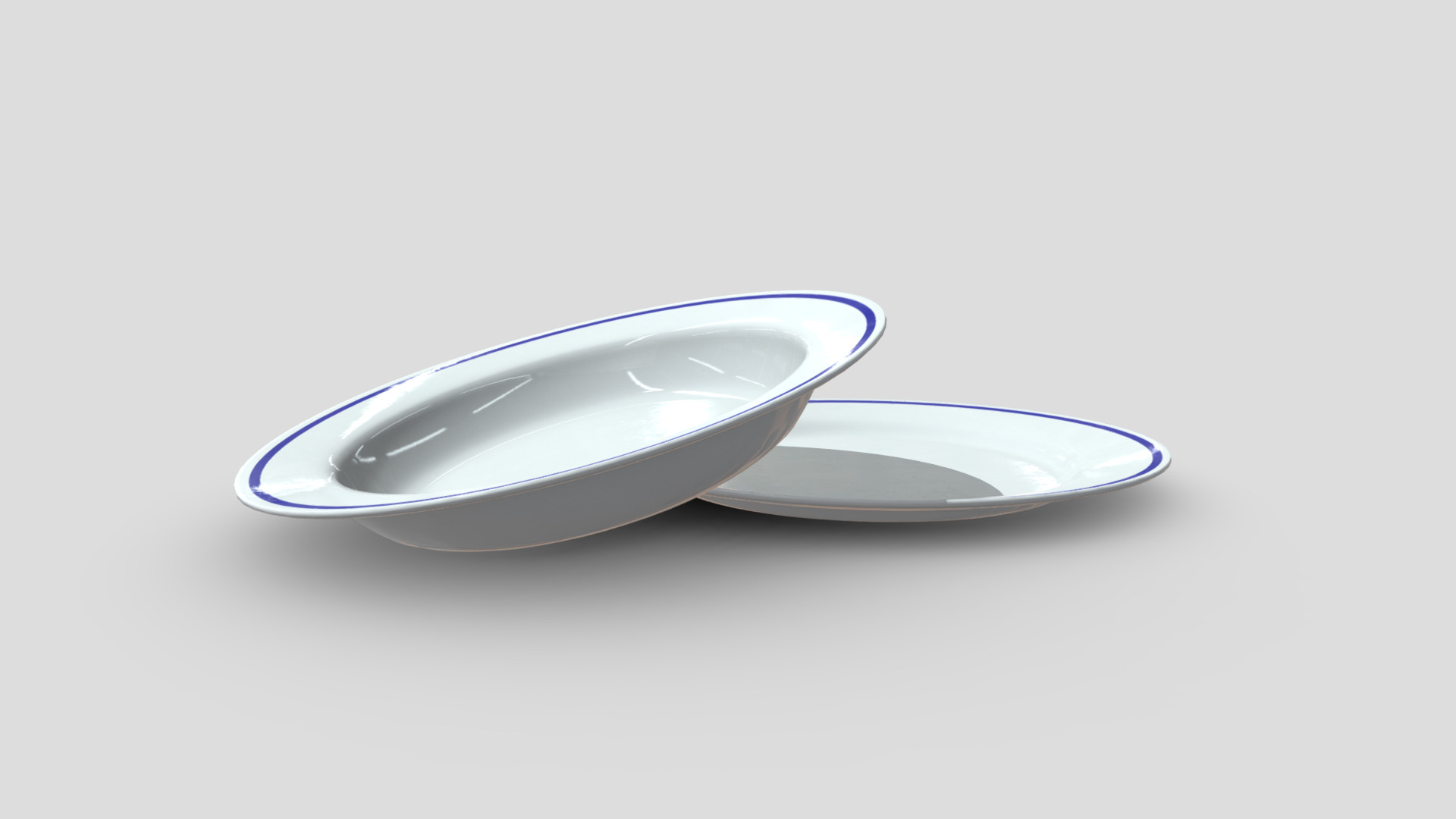 3D model Plates - This is a 3D model of the Plates. The 3D model is about a close-up of a plate.