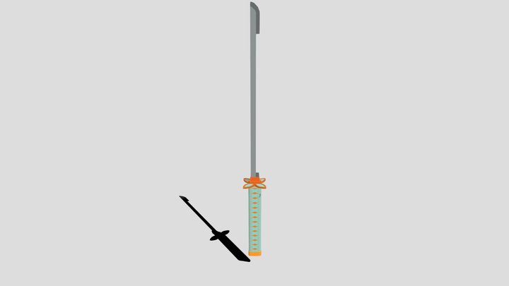 Kocho Shinobu's Katana 3D Model