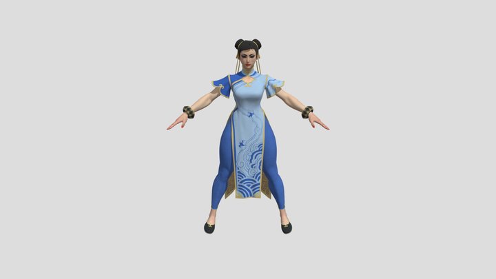 Chun-Li SF6 3D Model