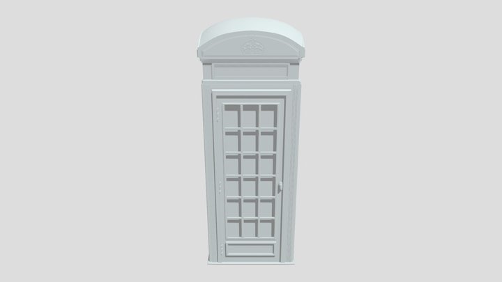High_TelephoneBooth 3D Model