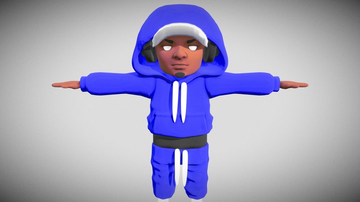 TheBlueRapperMan 3D Model