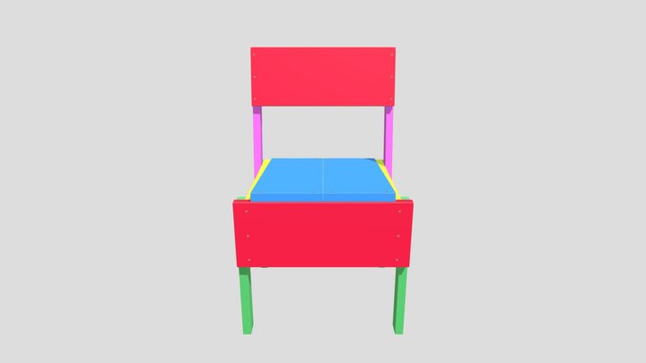 Enzo Mari Sedia 1 3D Model