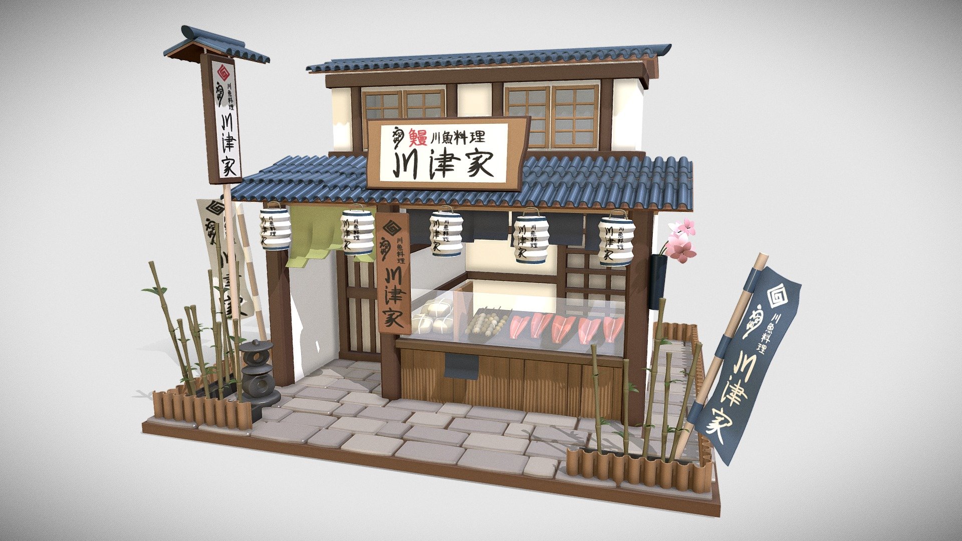 Japanese Restaurant Download Free 3D Model By Annzep 9b3c507 