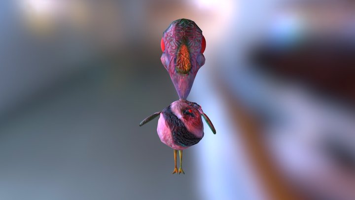 Birdo Facial Rig 3D Model