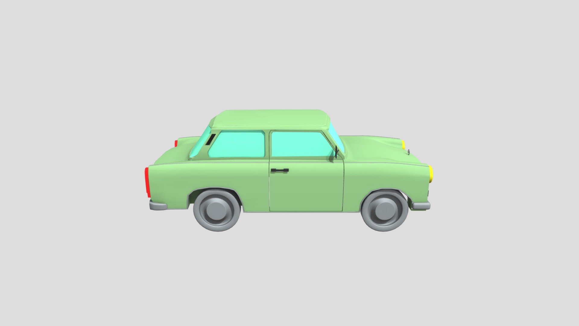 Low poly Trabant