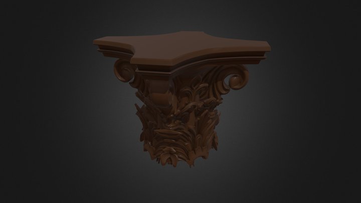 Pillar Head Fancy – Free 3D Model STL