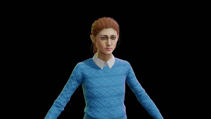 Gwen Tennyson Ben 10 Alien Force 3D Model