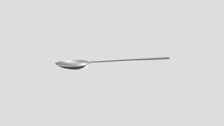 Spoon Lowpoly 3D Model