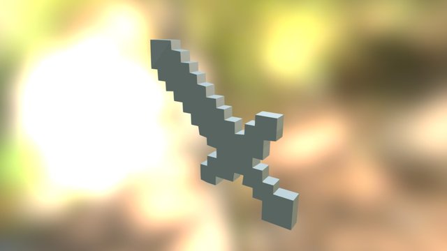 Minecraft Sword 3D Model