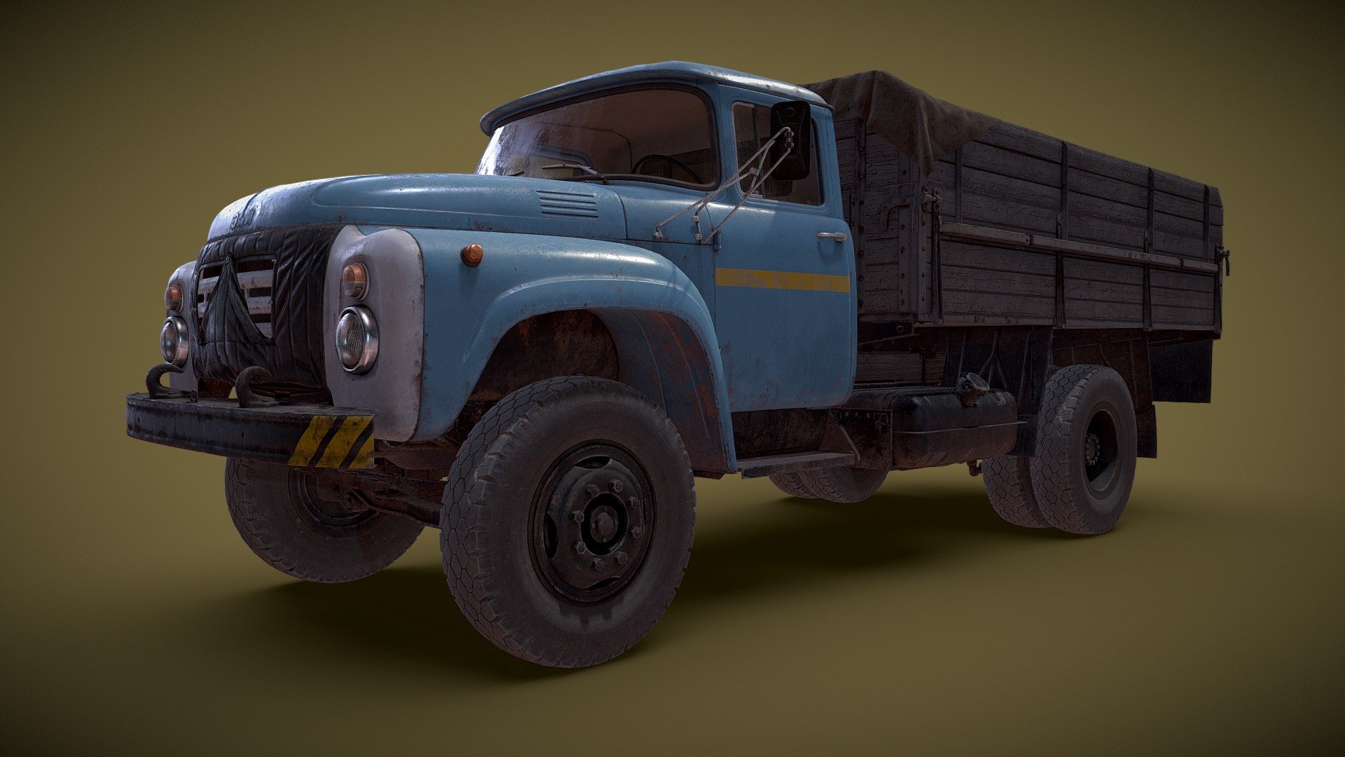 ArtStation - Life and adventures of the ZIL-130 truck