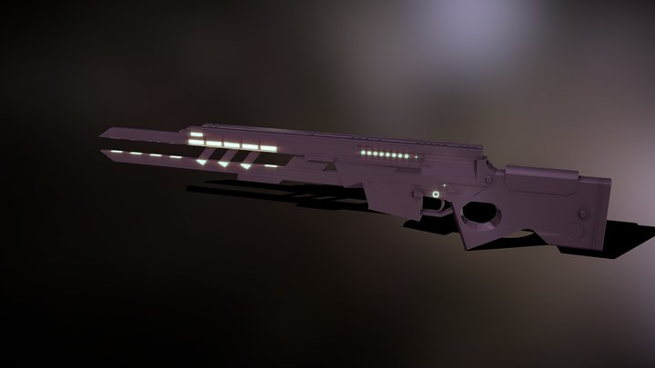 RAILGUN FBX MODEL 02 3D Model