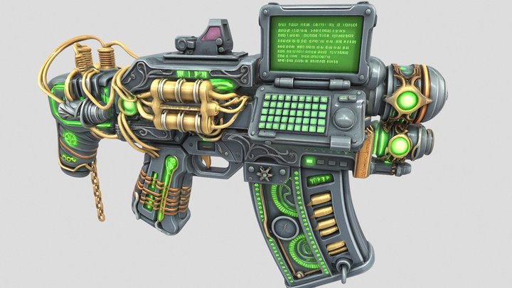 📟.CybeR.⋆⋉☠︎⋊⋆.Sh⛒tguN.⋆⋉.♯.🜌'B'🜌⋊.📟 – Modèle 3D gratuit STL