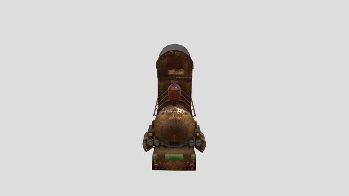 Locomotive toy train 3D Model