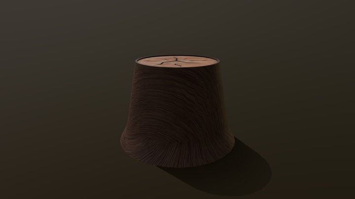 Tree Stump 3D Model