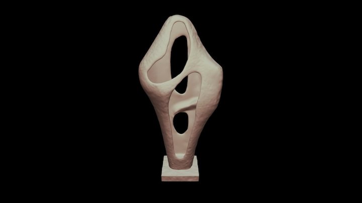 Hepworth Figure For Landscape Single Piece 3D Model