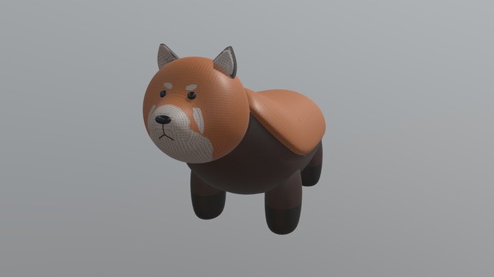 Red Panda Plushie 3D Model