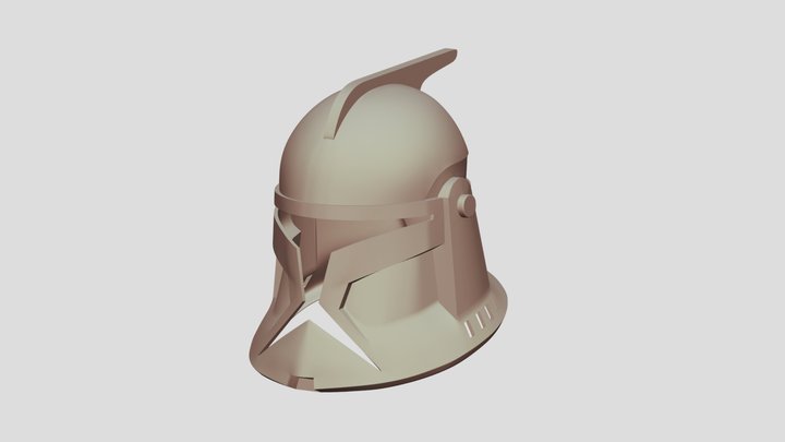 Phase 1 Clone Helmet (TCW) 3D Model