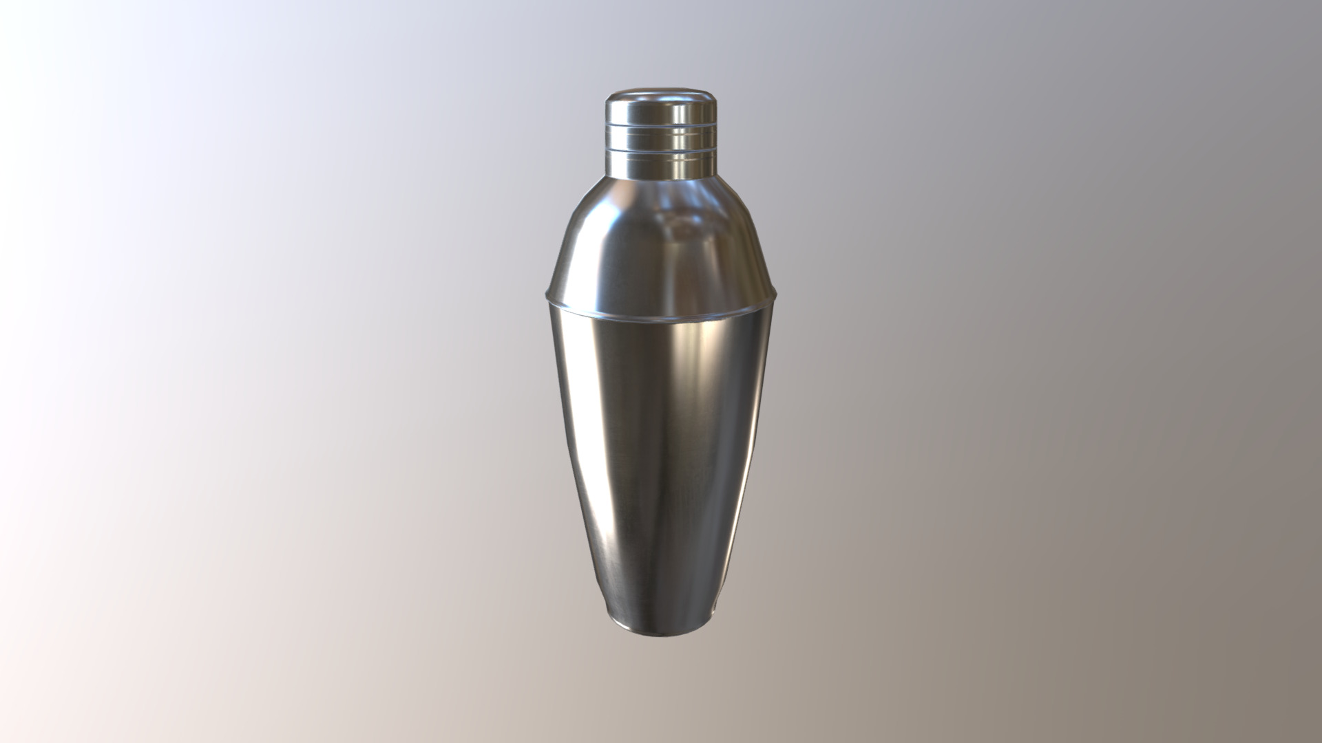 3D model Shaker - This is a 3D model of the Shaker. The 3D model is about a glass bottle with a clear top.