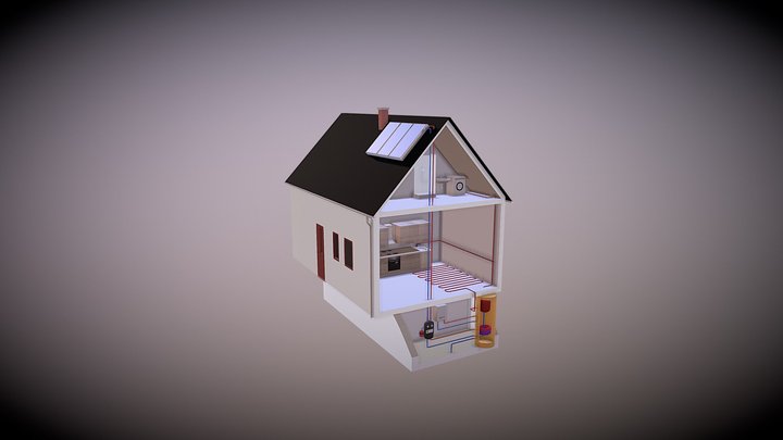 Solarthermie concept 3D Model