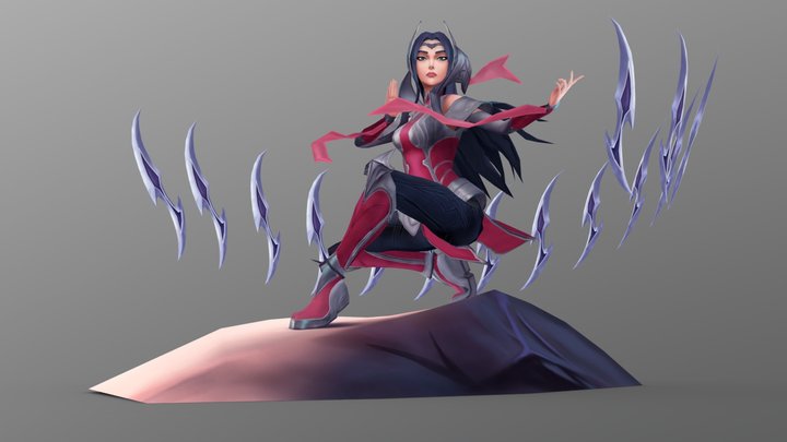 Irelia, the Blade Dancer 3D Model