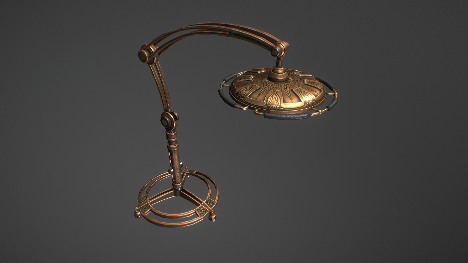 3D model Operating Lamp - This is a 3D model of the Operating Lamp. The 3D model is about a pair of scales.