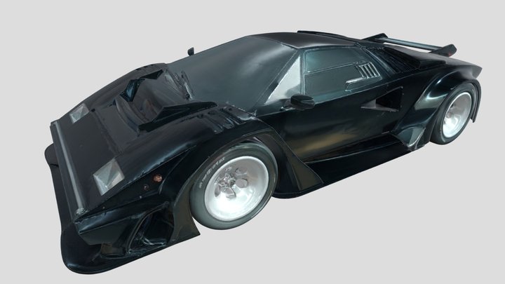 Black Lamborghini Model Car