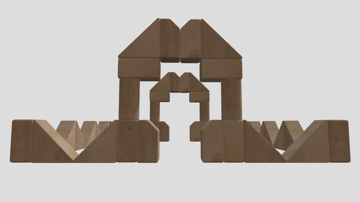 Unit Block Bevel 3D Model