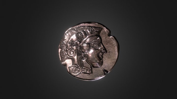 Athena Coin 3D Model