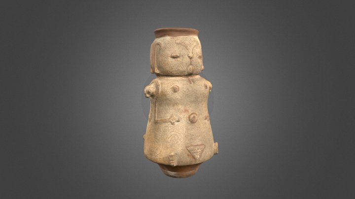 Marajoara funeral urn - Ethnologisches Museum 3D Model
