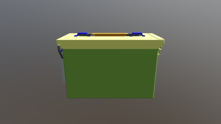 blockout details - ammo box 3D Model