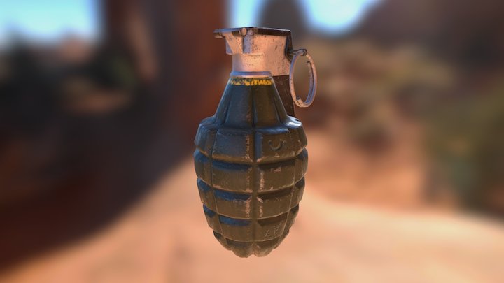 MK2 Hand Grenade 3D Model