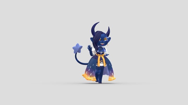 Star Posed Merge 3D Model