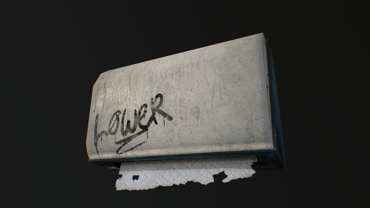 Paper Dispenser 3D Model