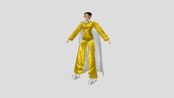 Borsalino One Piece Action Pose 3D Model