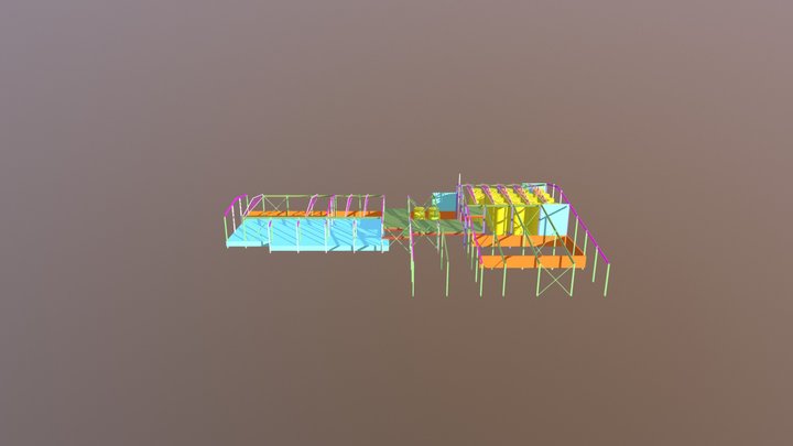 051_Эскиз примышленного здания 3D Model