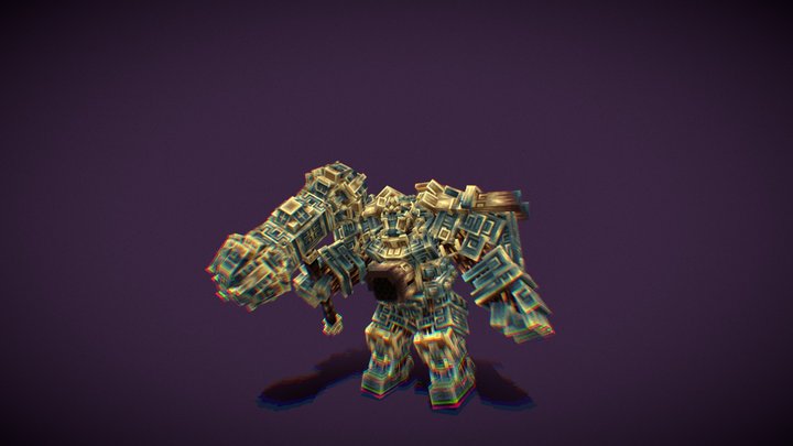 Blockbench monster boss 3D Model