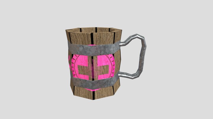 WoodenMug 3D Model