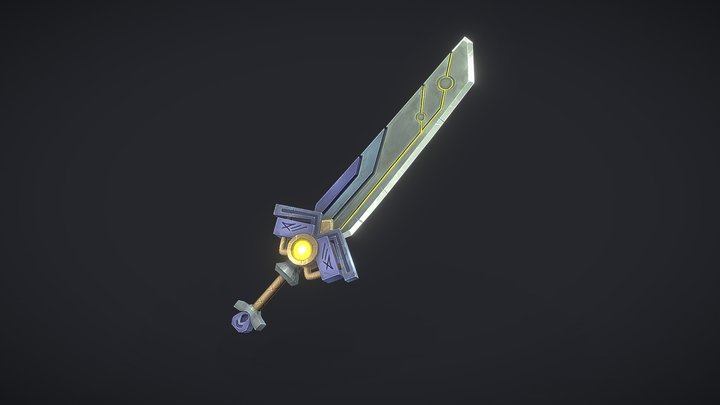 Fantasy sword 3D Model