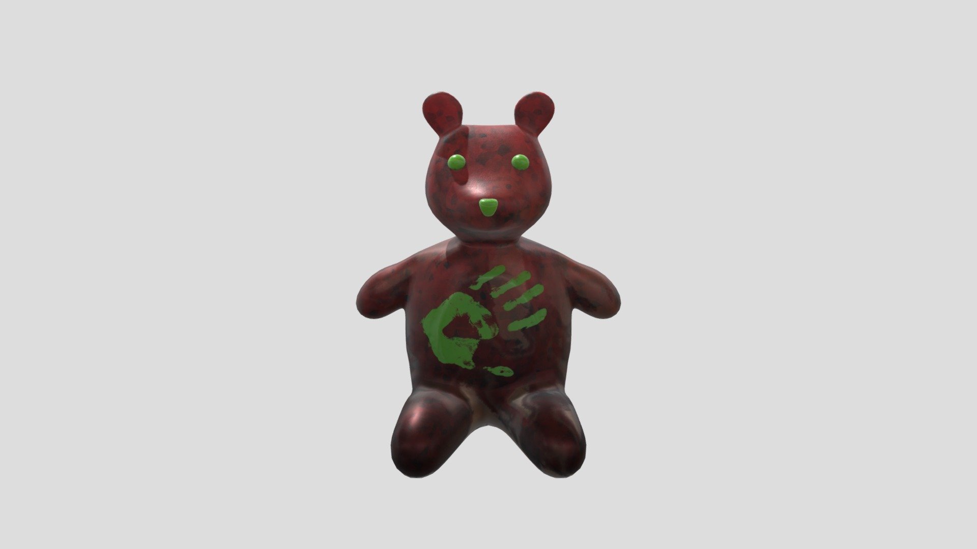 Red Bear - 3D model by ayluo [9b4ddf8] - Sketchfab