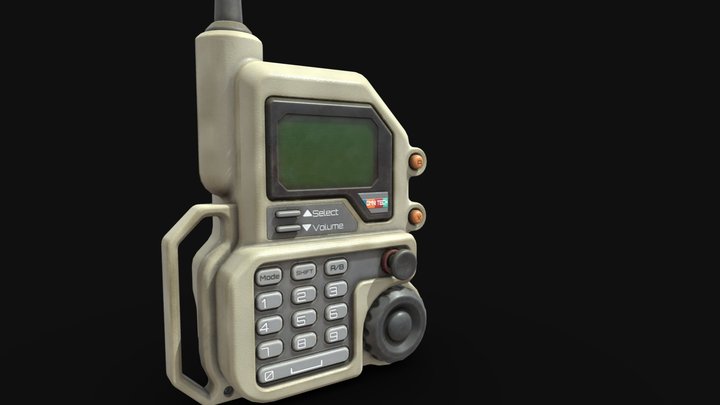 Sci-Fi Radio Communication Device 3D Model