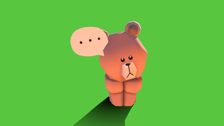 LineFriendsBrown 3D Model