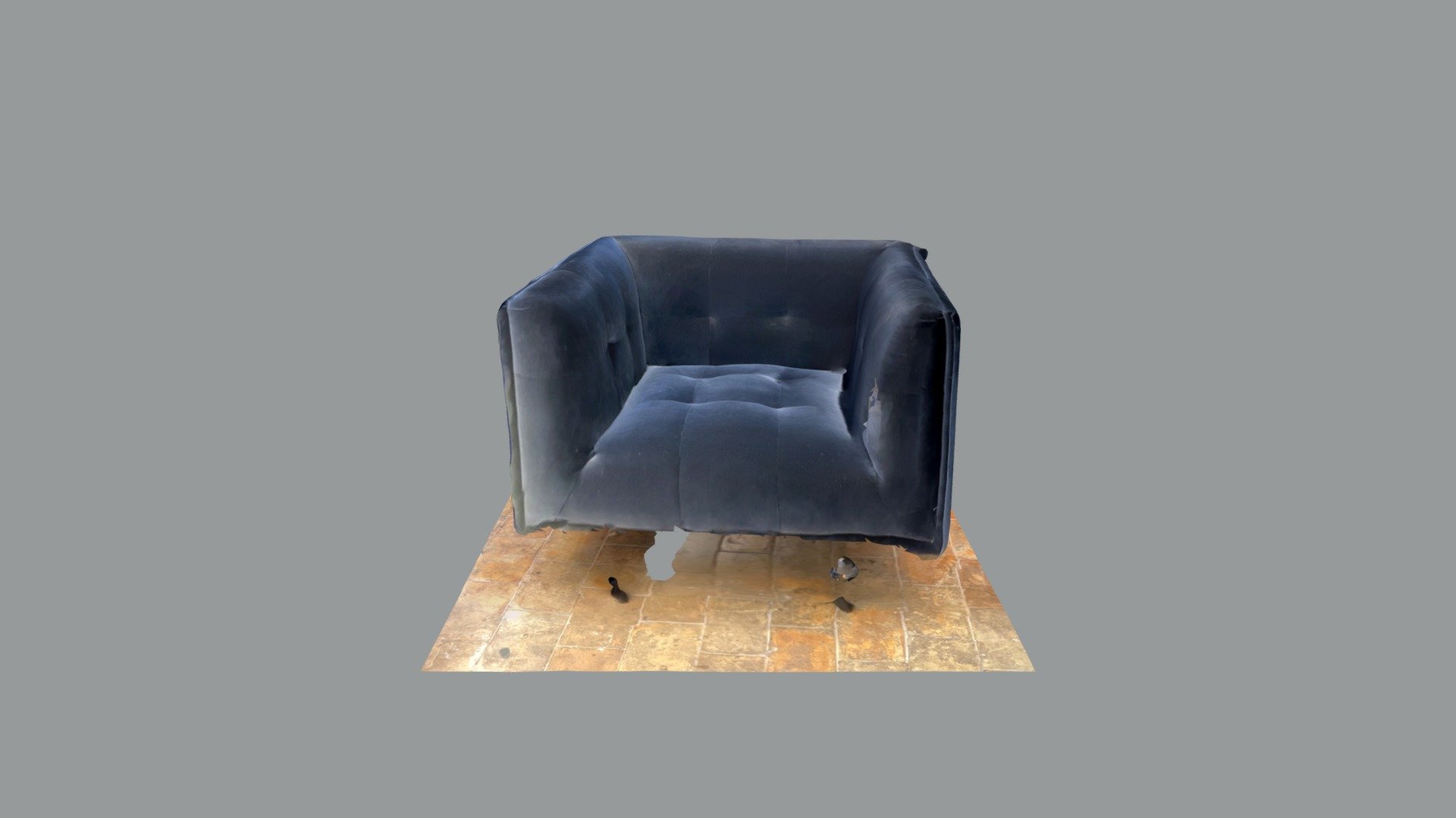 Fauteuil bleu