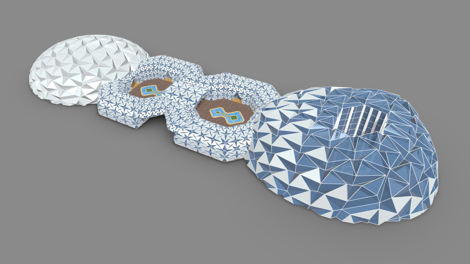 0157 - Folded Building - Buy Royalty Free 3D model by Vertex - Egyptian ...