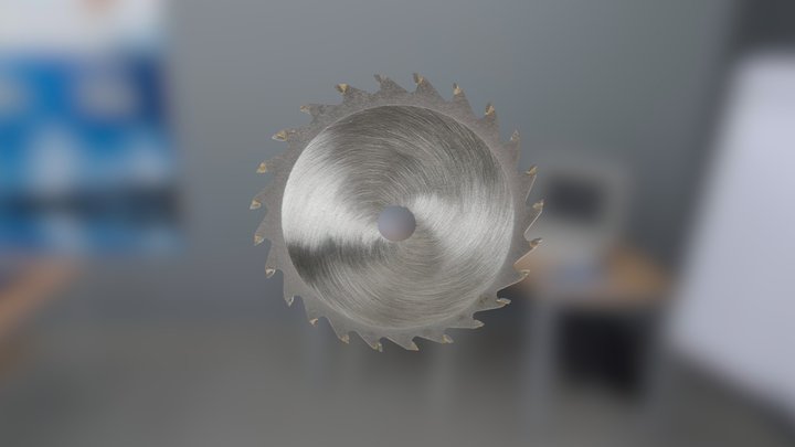 Circular Saw (with Animation) 3D Model