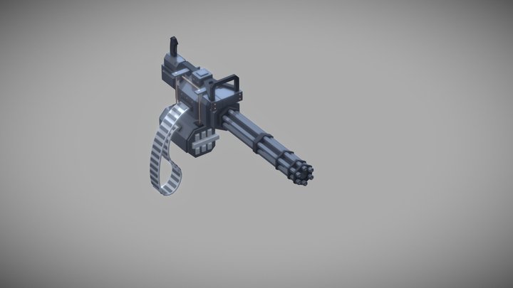Machine Gun 3D Model
