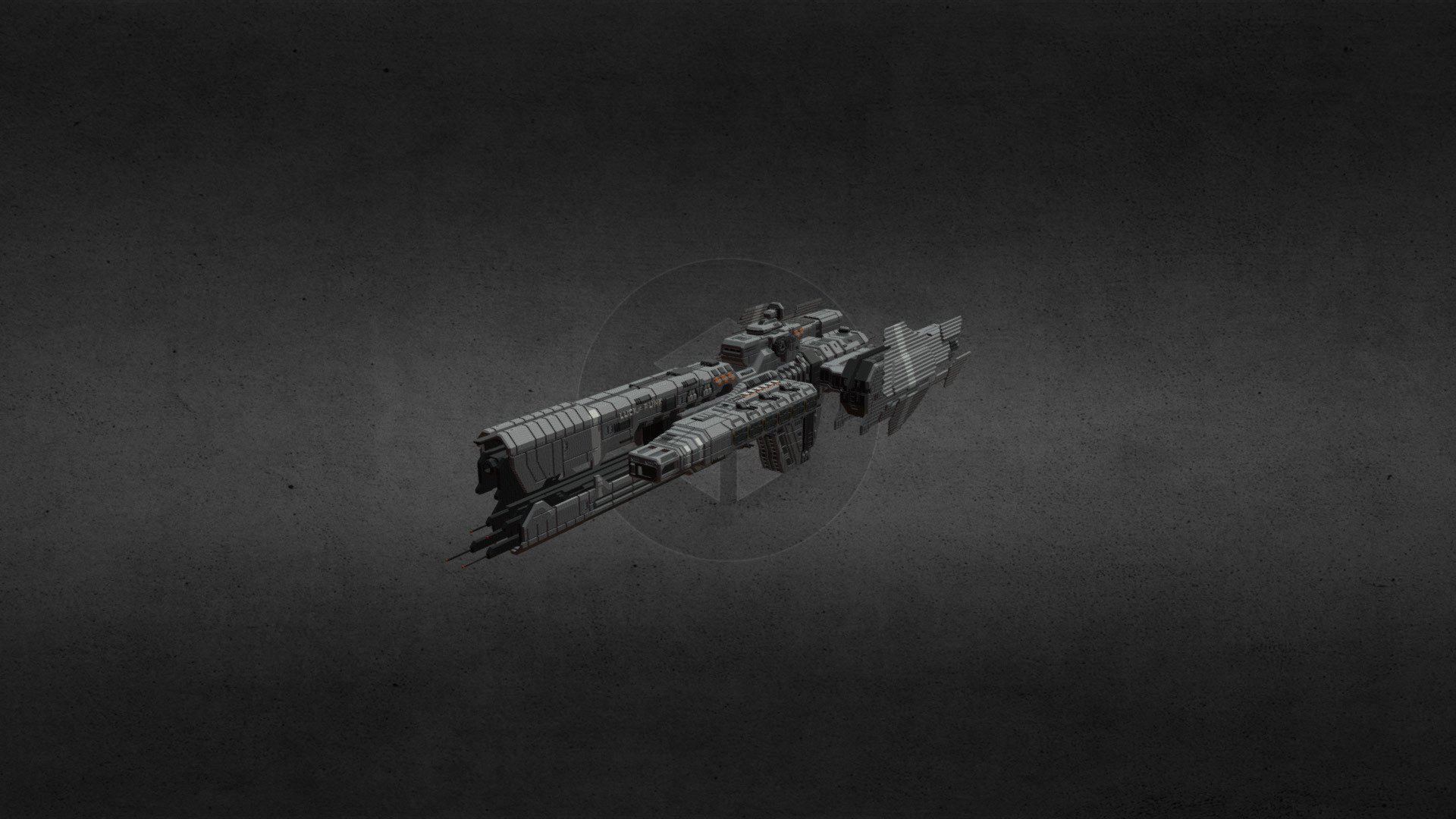 unsc frigate 3d model